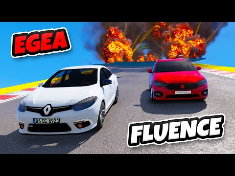 Fiat Egea vs Renault Fluence Arabalar İkili Kapışma Serisinde - GTA 5