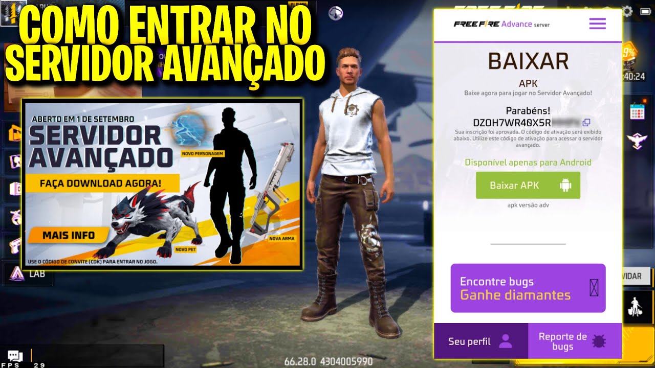 Servidor Avançado Free Fire 2021: guia passo a passo de como se registrar