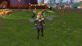 (RS3) Runescape Spring Fayre Bunny Head Token Cosmetic Wardrobe Override (CC)