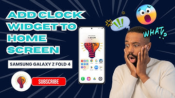 How To Add Clock Widget To Home Screen On Samsung Galaxy Z Fold 4 2025 | Tips & Tricks!