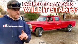 Abandoned Ford. Parked for 11 years! Will it start and drive?