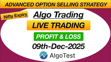 Algotest Option Selling strategy | Nifty Expiry Full Day P&L Report #algotest