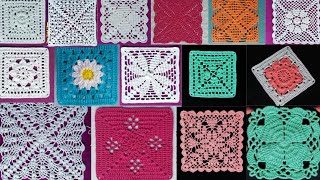 Patrones de Granny Square, Cuadrados, Carpetas, para Realizar proyectos/Crochet Projects Patterns