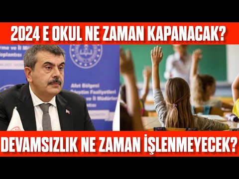 E-Okul Ne Zaman Kapanacak? Devamsızlık ne zaman işlenmez? e okul sisteminin kapanacağı tarih 2024