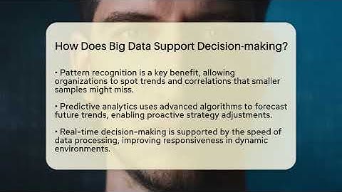 How Does Big Data Support Decision-making? - The Friendly Statistician