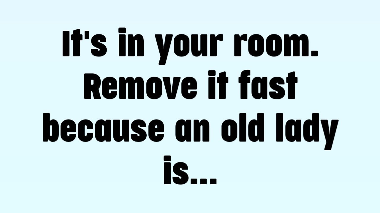 ☪️Оно в вашей комнате. Уберите его быстро, потому что пожилая женщина...