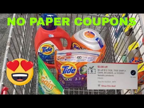 Couponing at CVS this week for Tide and Gain laundry deals 😊 NO PAPER COUPONS NEEDED – laundry deals