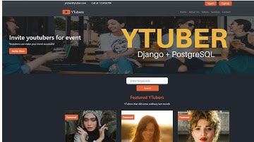 YTuber Web Application using Django and PostgreSQL