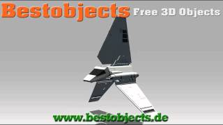 Star Wars Lambda Class T-4 Shuttle - Free 3D Object