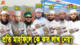 বাংলাদেশের সেরা ১০ জন বক্তা প্রতি ওয়াজে কে কত লাখ টাকা হাদিয়া নেয়! Top 10 Hujur's Payment Per Waz screenshot 3