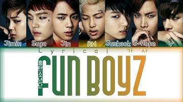 BTS Boyz Fun (방탄소년단 흥탄소년단) colour coded lyrics
