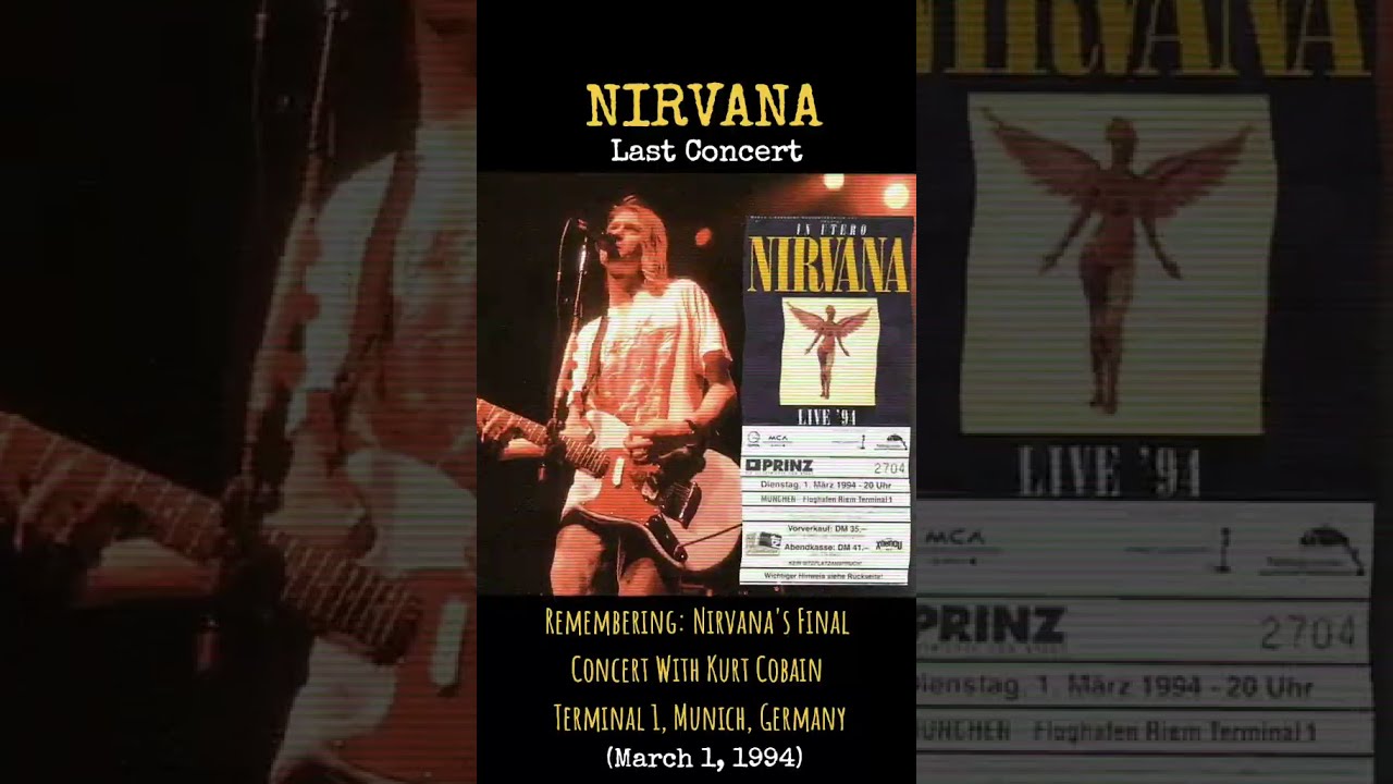 Nirvana Last Concert 𝟛𝟘 𝕪𝕖𝕒𝕣𝕤 𝕒𝕘𝕠 𝗠𝗮𝗿𝗰𝗵 𝟭