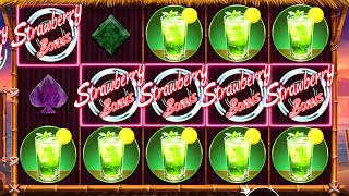 BIG WINS ON STRAWBERRY COCKTAIL SLOT SUPER BONUS