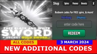 *NEW ADDITIONAL CODES* SPIN 4 FREE UGC ROBLOX | ALL CODES | MARCH 3, 2024