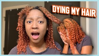 I DYED MY NATURAL HAIR ( Fail!! ) | Creme of Nature Lightest Blonde Dye