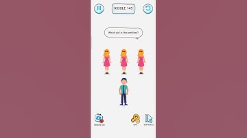 brain ribble tricky puzzle level 145 ! Which girl is the prettiest
