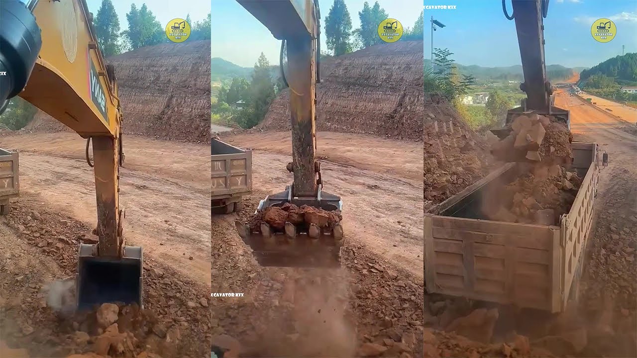 How To Excavators Load Soil Onto Trucks Professionally P1216