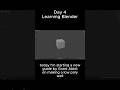 Day 4 of Learning Blender
