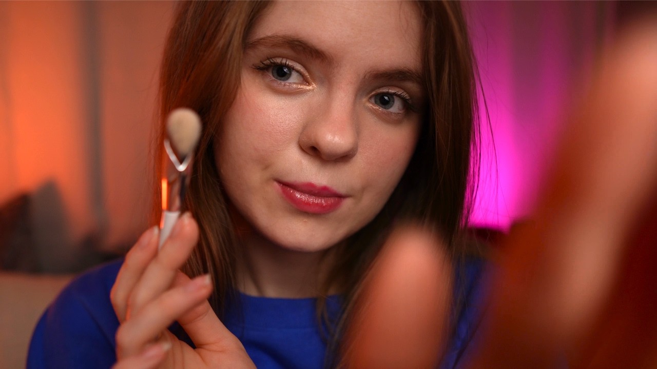 ASMR Helping You Fall Back Asleep Fast 😴  Relaxing Personal Attention, Face tracing / Hair play