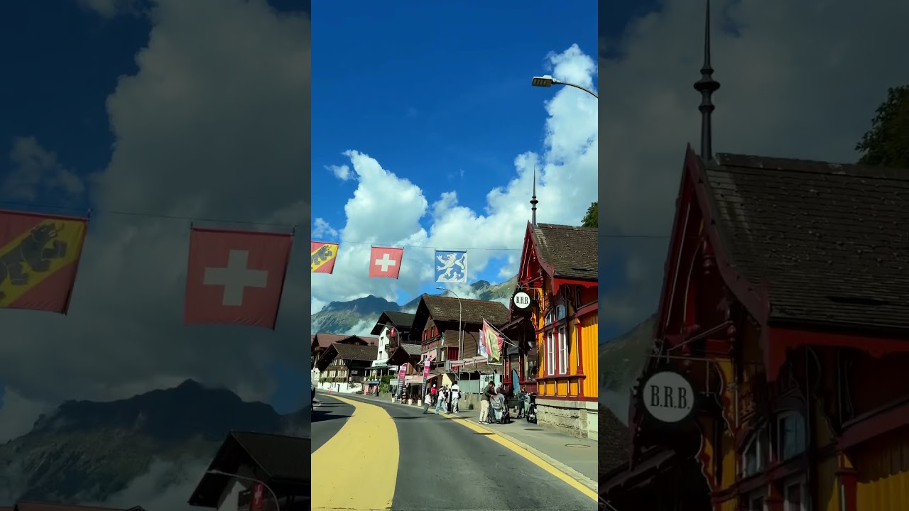 This is paradise @brienzamseeswiss #switzerland #youtubeshorts