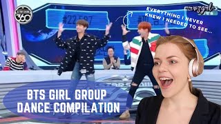 HOW are they so GOOD at this?! BTS Girl Group Dance Compilation Reaction