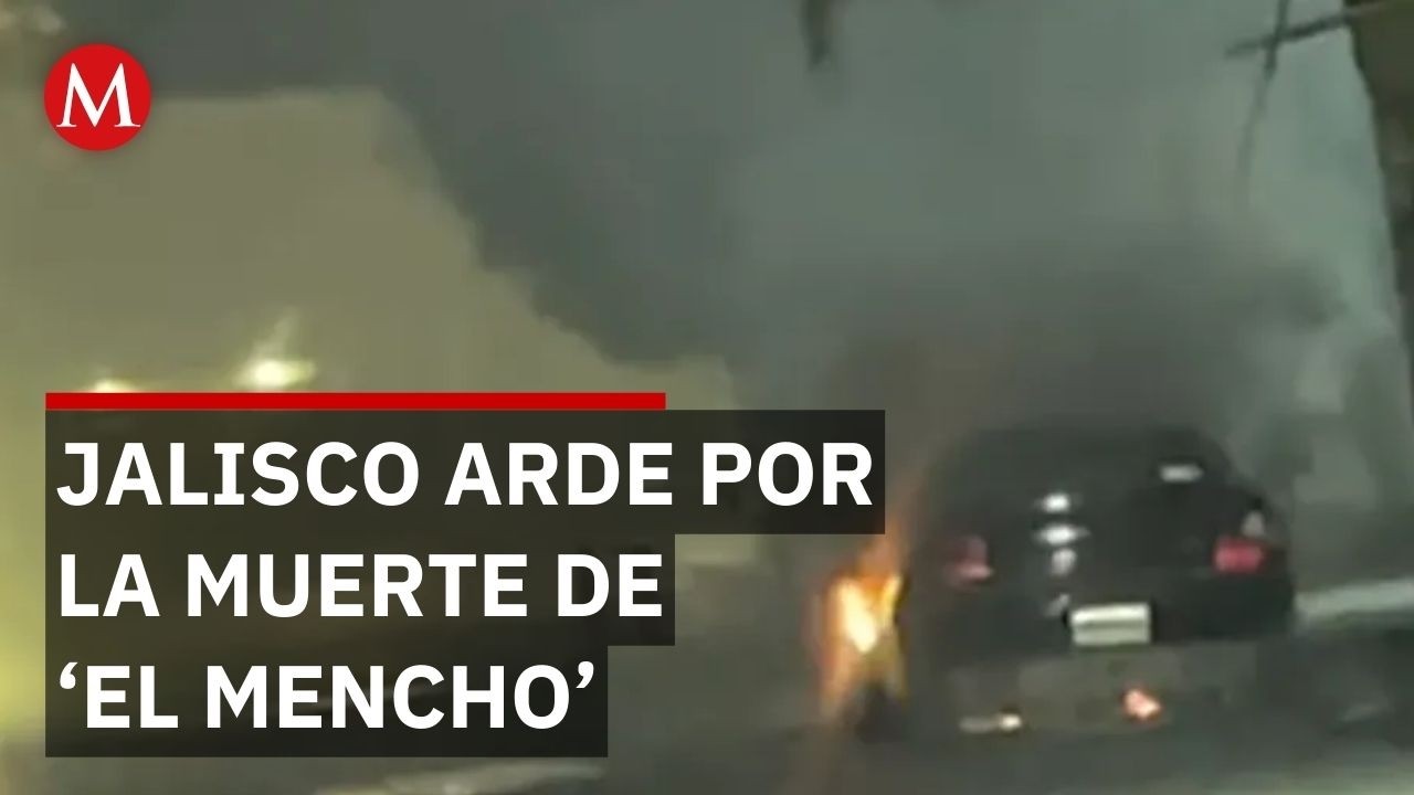 Reportan 76 vehículos quemados en Jalisco tras muerte de 'El Mencho'