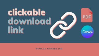 How to Add a Clickable Download Link in Canva | Step-by-Step Tutorial (2025)  #75