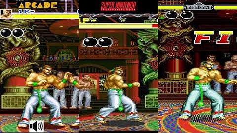 Fatal Fury Richard Myer Comparison Arcade VS Snes VS Megadrive Console VS Console