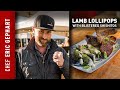 Lamb Lollipops with Shishitos on Kamado Joe