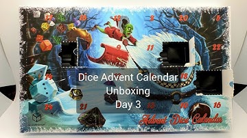 Dice Advent Calendar Unboxing - Day 3