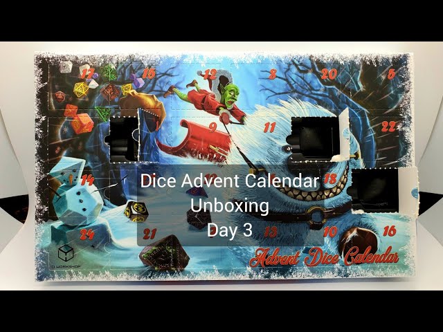 Dice Advent Calendar Unboxing - Day 3 - YouTube
