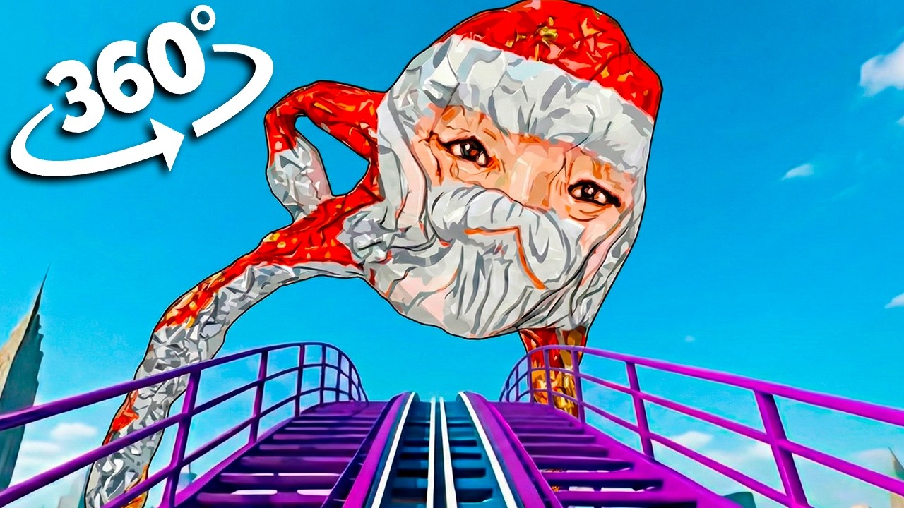 360° Roller Coaster Goo Goo Ga Ga VR | 8K Ultra HD Crazy Meme Ride