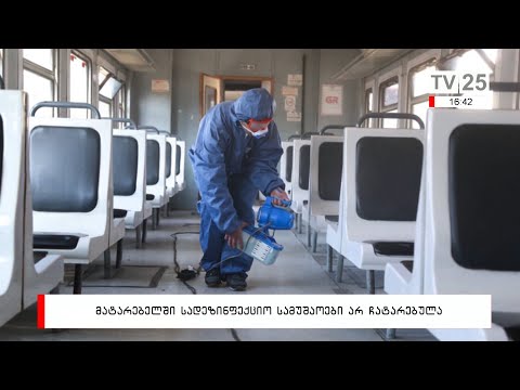 მატარებელში სადეზინფექციო სამუშაოები არ ჩატარებულა