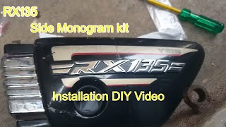 RX135 DIY Restoration Video 1: Installation of side monogram kit