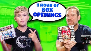 1 HOUR of Opening BIG Sports Card Boxes