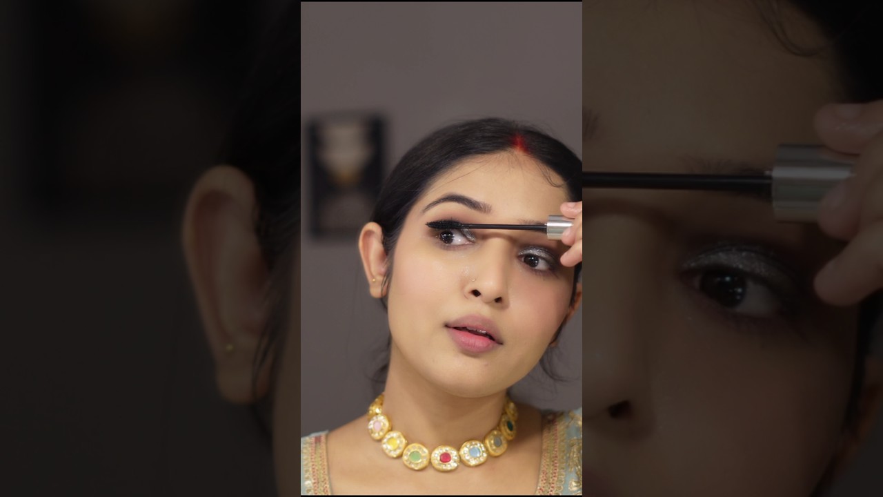 Get festive ready with me | easy diwali makeup tutorial | #glowingskin #festivelook