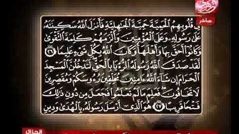 الشيخ حسن مرعب سورة الفتح من الآية 24 إلى الآية 26