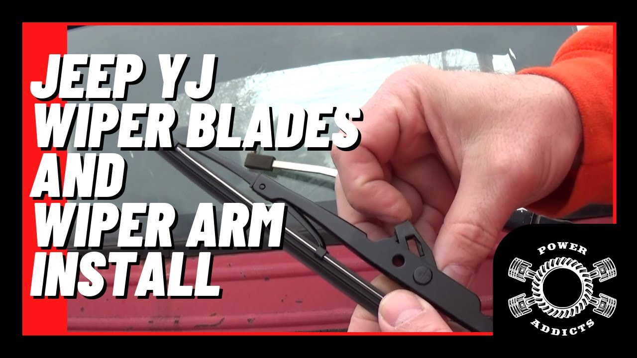 Jeep Wrangler YJ Wiper Blades and wiper arm removal #poweraddictscrew -  YouTube