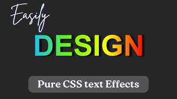 Gradient Text with Shadow Effect Using HTML & CSS | Colorful 3D Text Design Tutorial