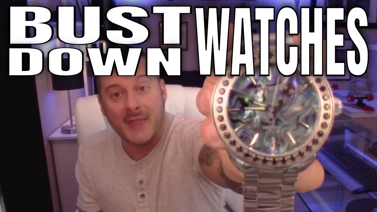 BUST DOWN WATCHES SOME OF MY FAVORITE ICED OUT WATCHES YouTube