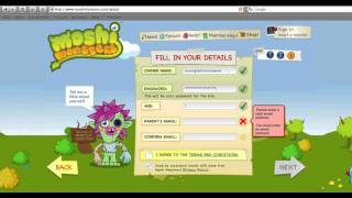 How to create a Moshi Monster account (Part 1) screenshot 5