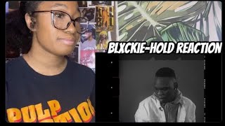 American Reacts to blxckie - hold (visualiser)