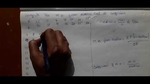 Mean deviation  from  median : individual and discrete series