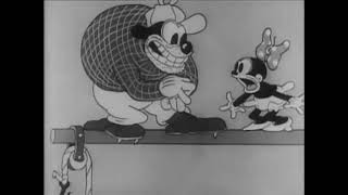 Looney Toons Bosko The Lumberjack Chopping Wood And Having Fun 1932