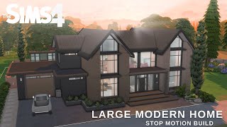 Large Modern House | The Sims 4 Stop Motion Build | No CC
