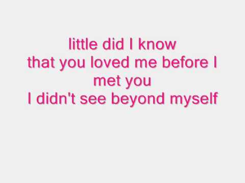 ZoeGirl - Little did I know (With Lyrics) - YouTube