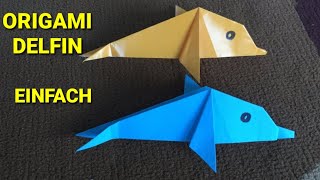 Origami Delfin Einfach - Delfin Aus Origami Papier - Origami Einfach - Papier Falten