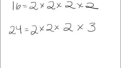 Finding the GCF and LCM with Prime Factorization