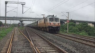 Bandra Terminus - Jodhpur Suryanagri Superfast Express with WAP5 - Indian Railways.