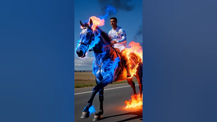 Messi, Neymar & Mbappé Horse Ronaldo's Horse#ronaldoai#ronaldo#messi#aifunnyshorts